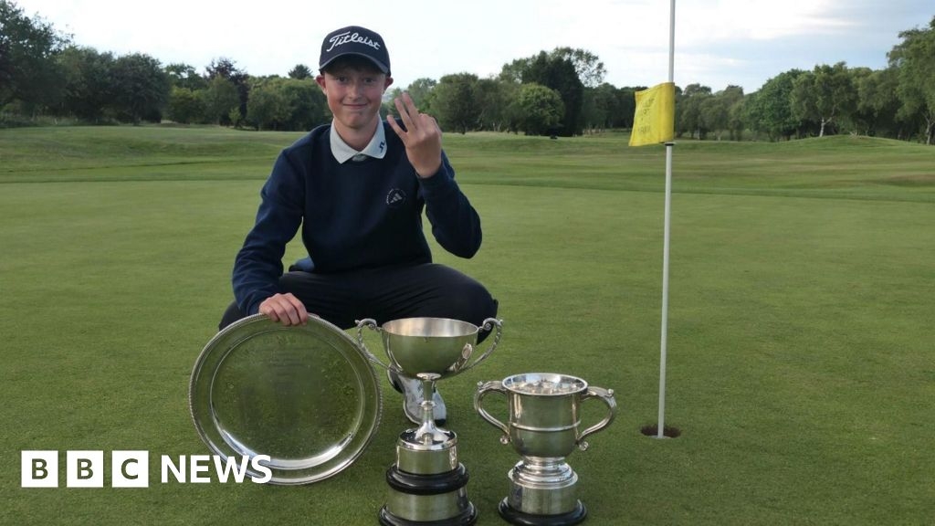 Golfer, 14, from Staffordshire wins amateur championship