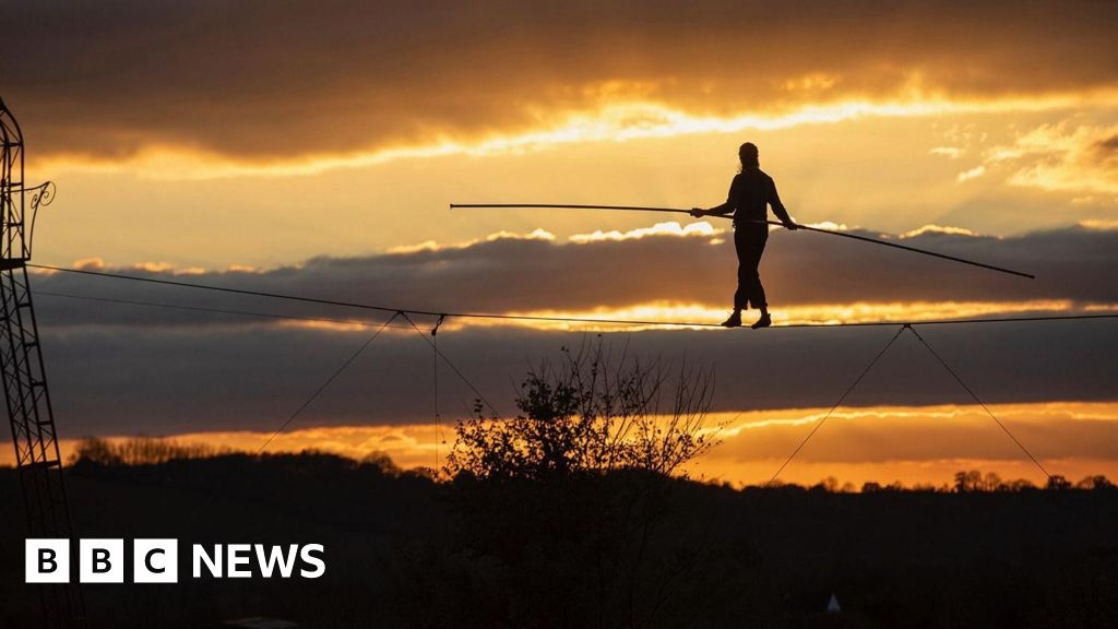 Somerset tightrope artist says: 'Don't be scared of life'