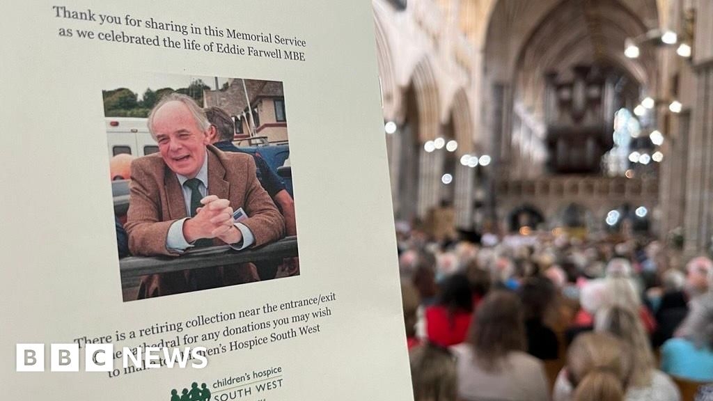 Hundreds honour children's hospice pioneer Eddie Farwell