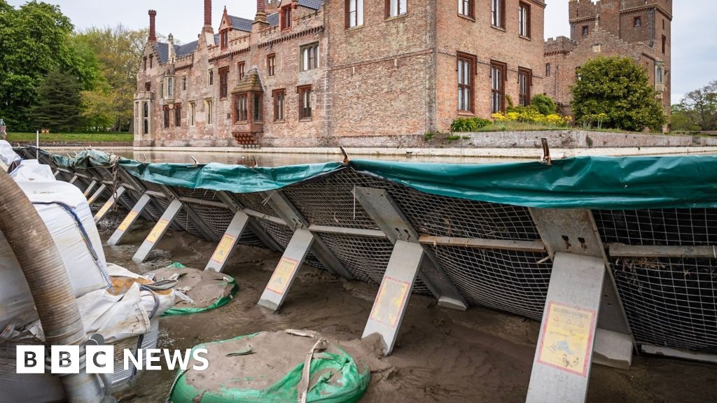 Urgent repairs under way at 15th Century Oxburgh Hall in Norfolk