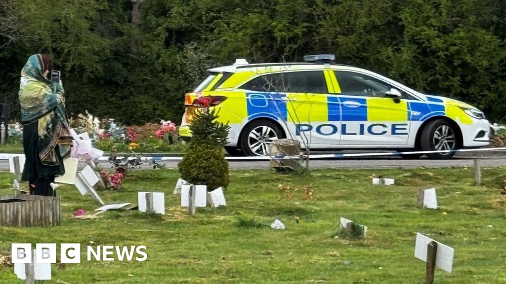 Children's plaques vandalised at Muslim graveyard in Watford