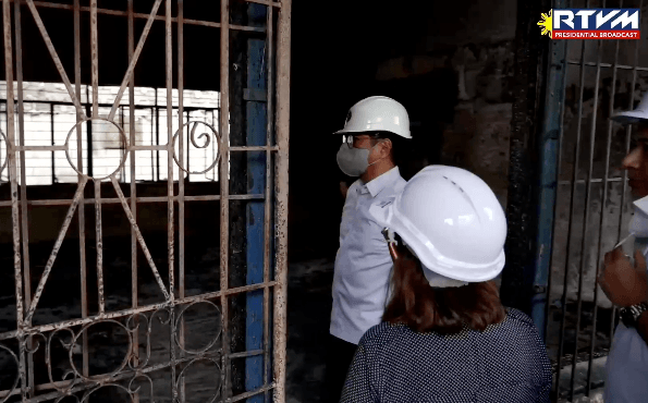 Marcos tasks DPWH to work on reconstruction of QC school building hit by fire