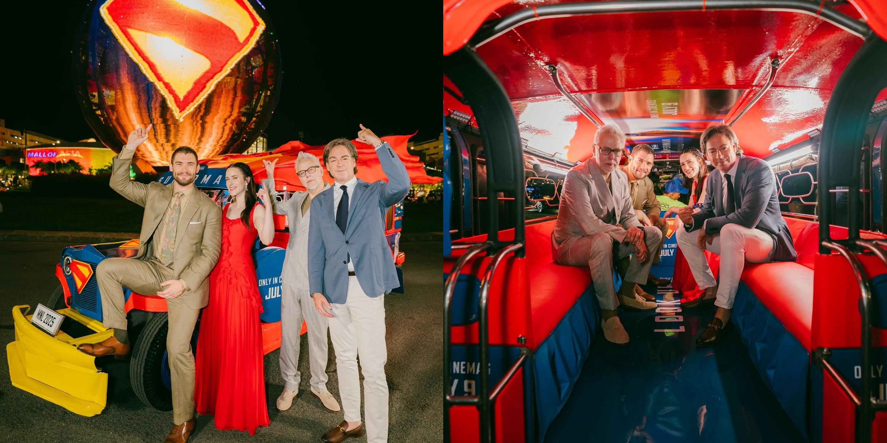 ‘Superman' cast, creatives visit Manila, snap photos with jeepney