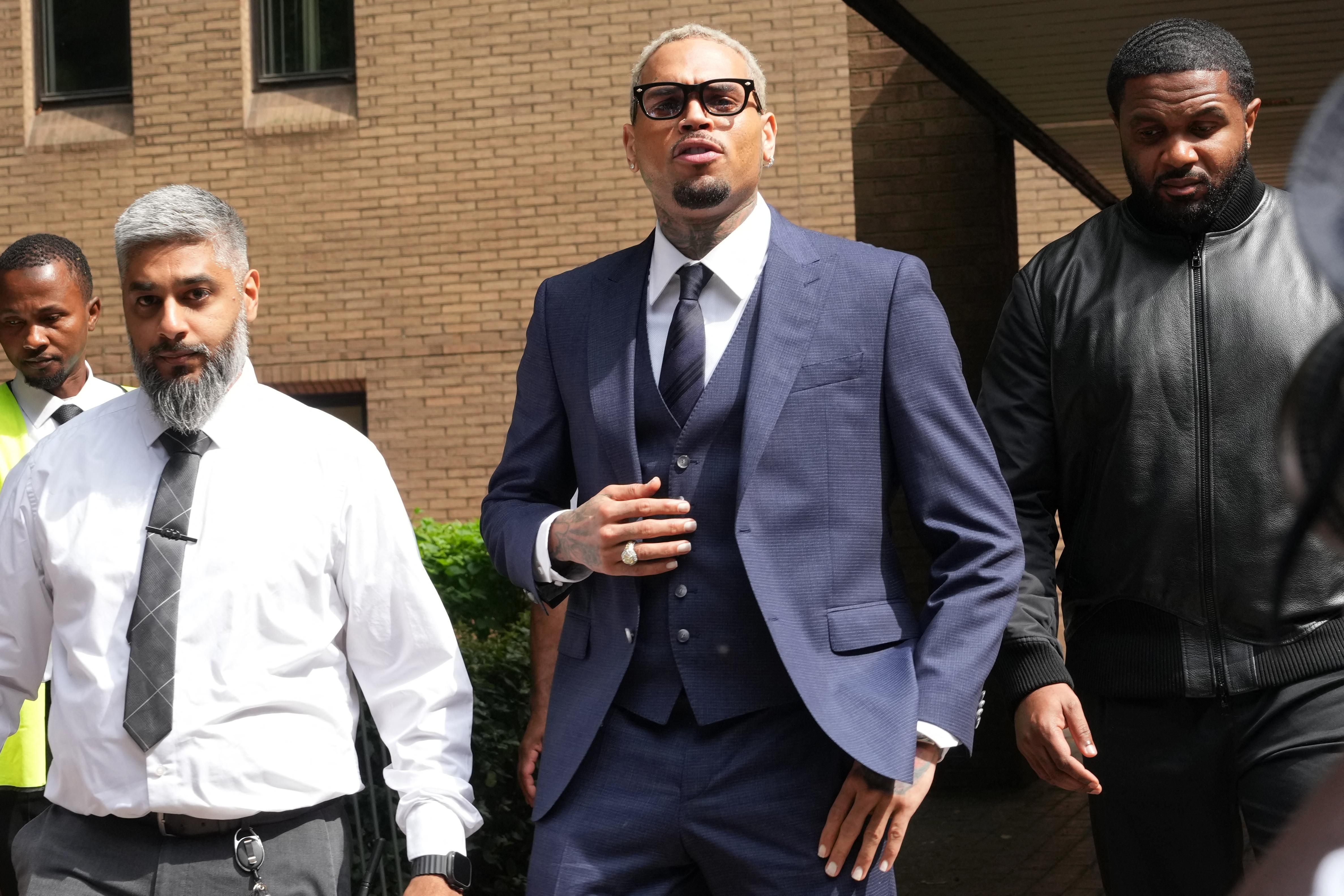 US singer Chris Brown pleads not guilty in UK assault case