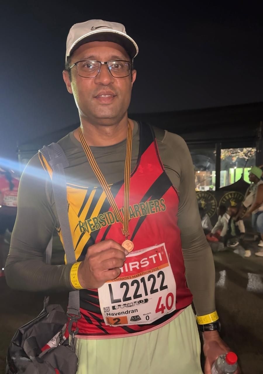 From cancer treatment to marathon triumph: Dr Naven Naidoo's inspiring journey