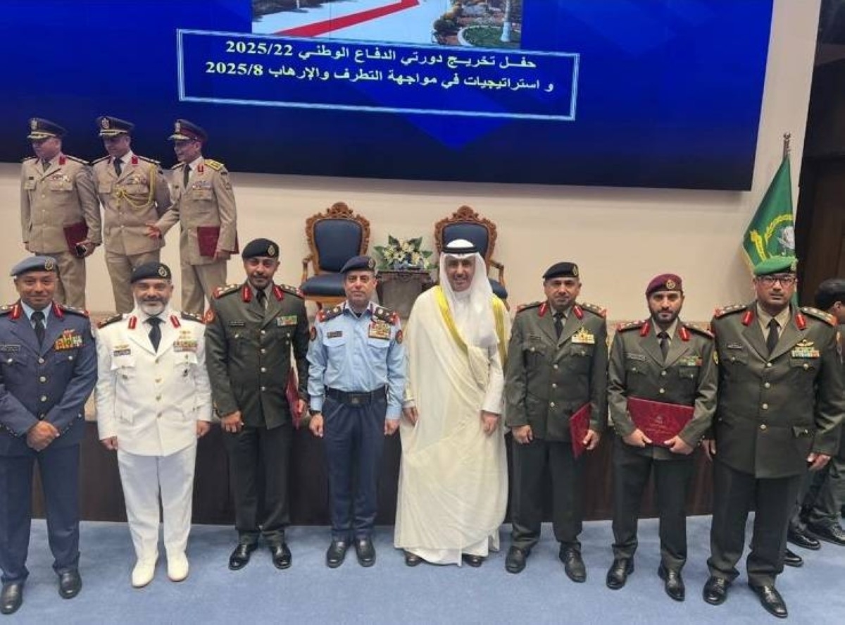 Kuwaiti officers graduate from Jordan college