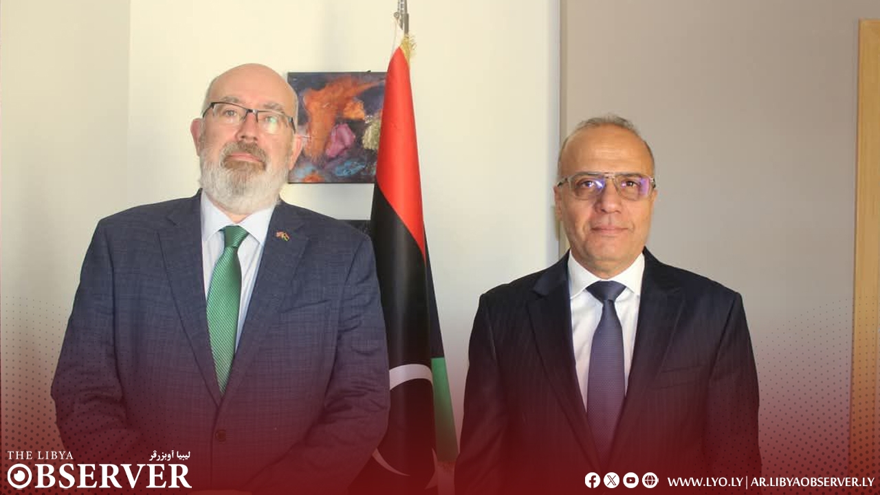 UK Ambassador, Al-Lafi discuss reducing escalation in Tripoli