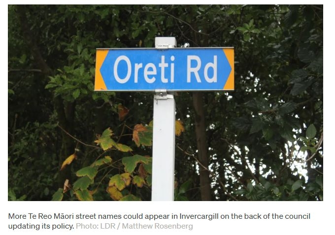 Move To Increase Te Reo Māori Street Names In Invercargill