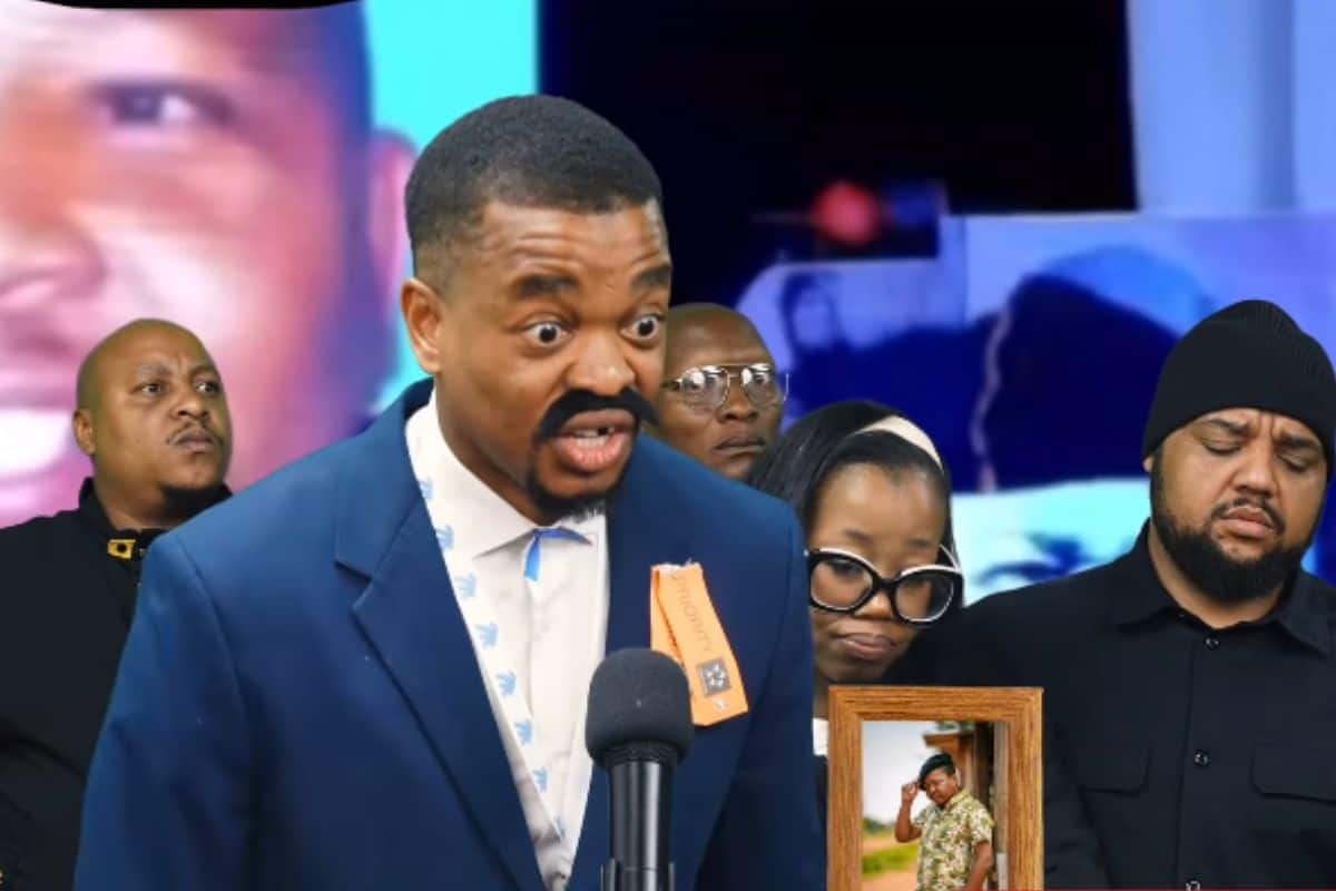 Mpho Popps dragged for using Presley's memorial in comedy skit