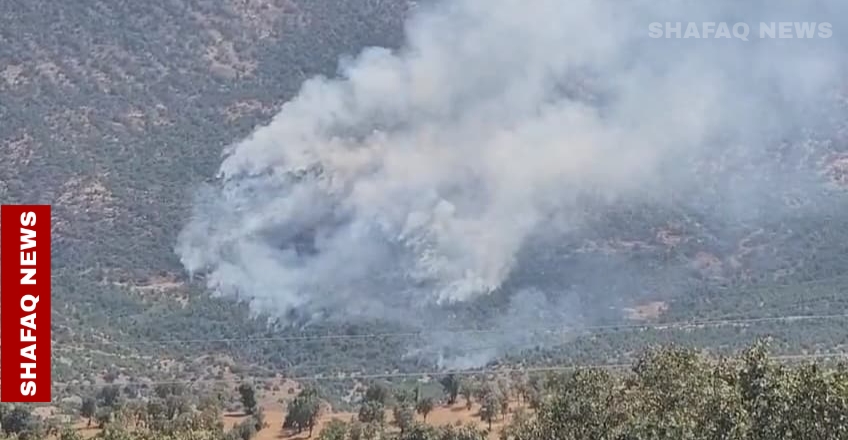 Turkish artillery causes large wildfire in Iraq's Duhok
