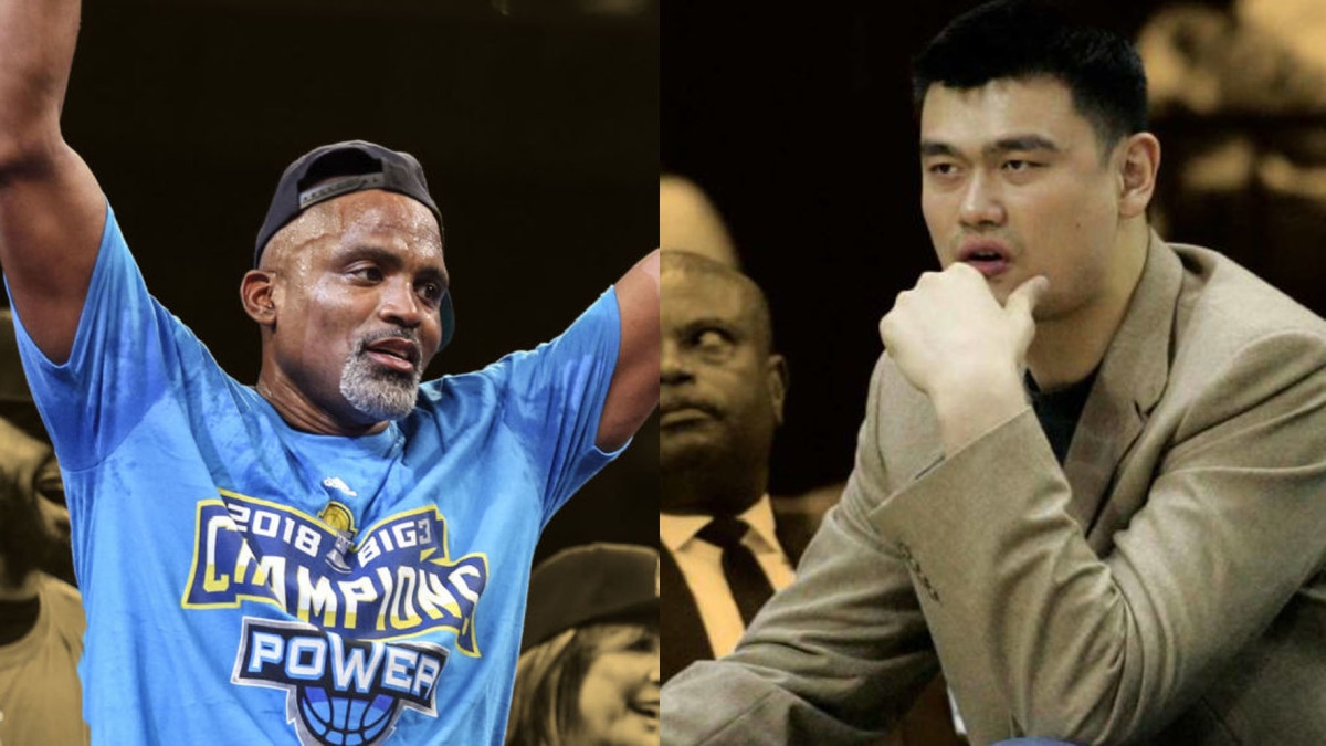 "You got a billion dollars and you can't get a custom car?" - Cuttino Mobley says Yao drives a Range Rover he barely fits in