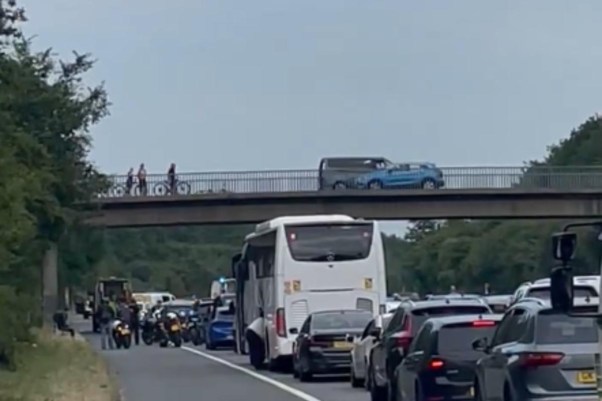 Motorcyclist in serious condition after three-vehicle crash on A2 in Dartford