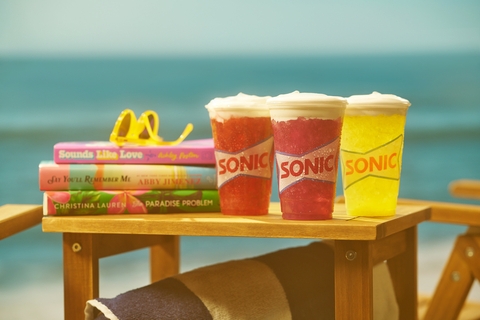 Beach Reads Meet Beach Drinks: SONIC Launches Sweet Topped Lemonades with the Help of Summer's Favorite Authors