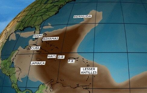 Massive Sahara dust cloud is cloaking the Caribbean on its way to U.S.