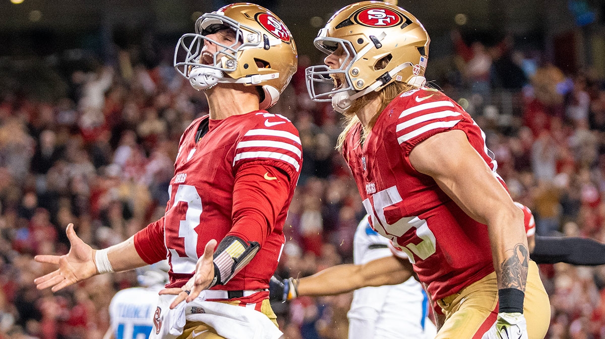 49ers' George Kittle teases Brock Purdy over massive contract extension