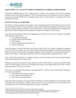 SURGE ENERGY INC. ANNOUNCES APPROVAL FOR RENEWAL OF NORMAL COURSE ISSUER BID