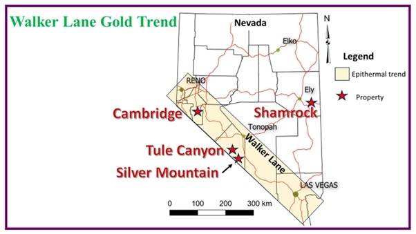 Walker Lane Resources Ltd. Receives TSX Approval for the Acquisition of Three Mineral Properties in the Walker Lane Gold Trend in Nevada from Silver Range Resources Ltd. and Auburn Gold