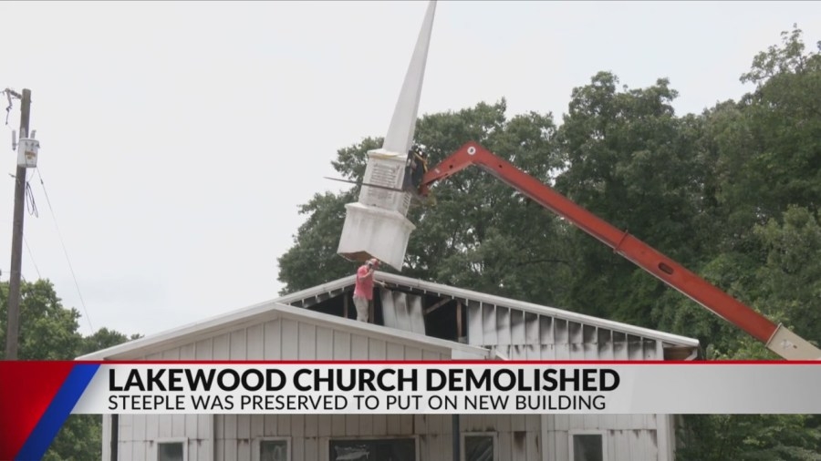Lakewood Church demolition starts, steeple preserved after fire