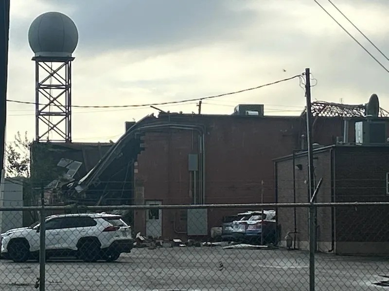 Abilene TV station damaged, knocked off air by storm