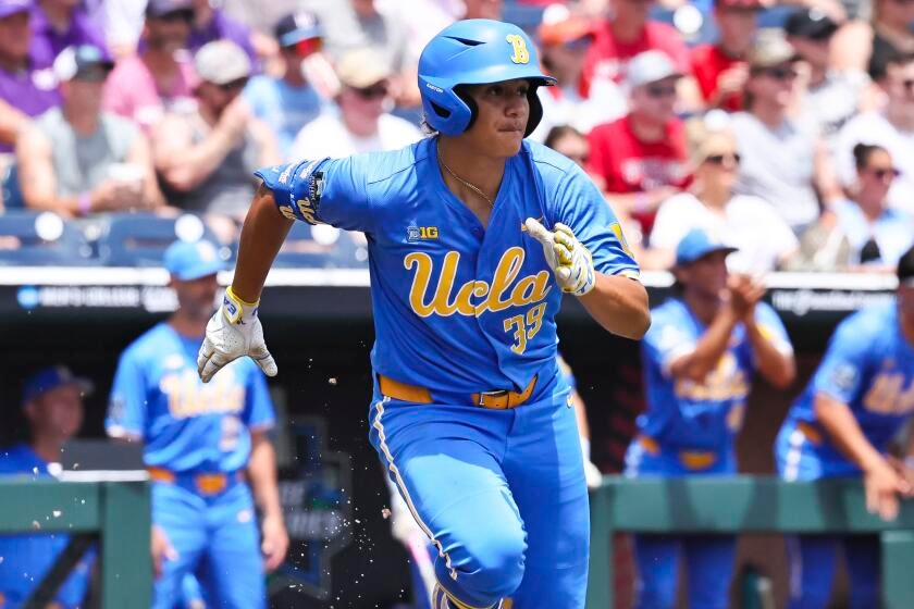 UCLA falls to LSU in men's CWS game delayed by storms, preps for elimination game
