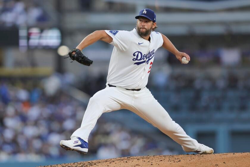Clayton Kershaw continues his march toward 3,000 strikeouts in Dodgers' win