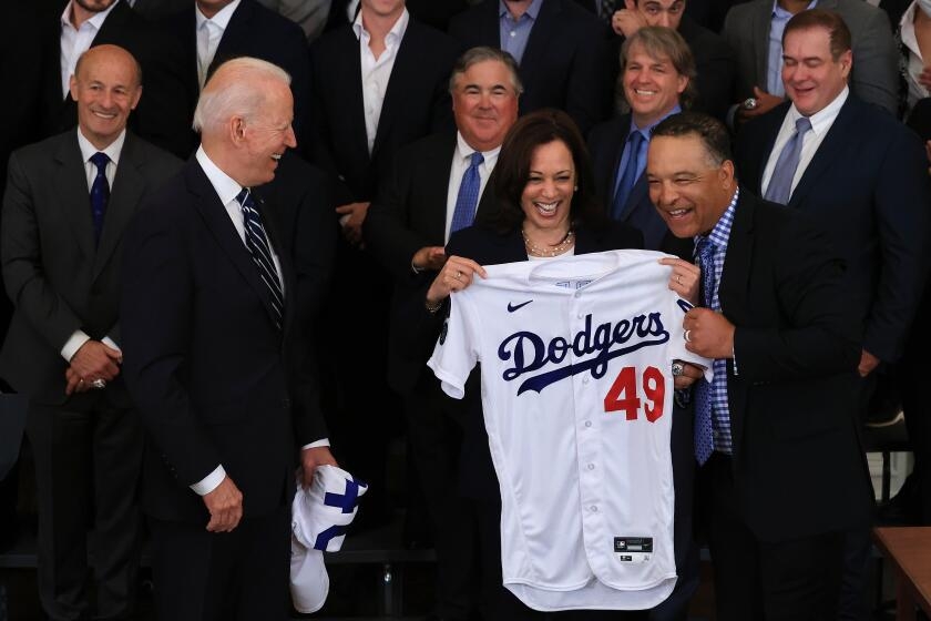 Letters: Sports and politics collide with Dodgers' planned White House visit