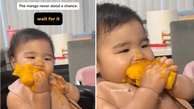 Video: Baby Shows Right Way To Enjoy Mango & Netizens Couldn't Agree More
