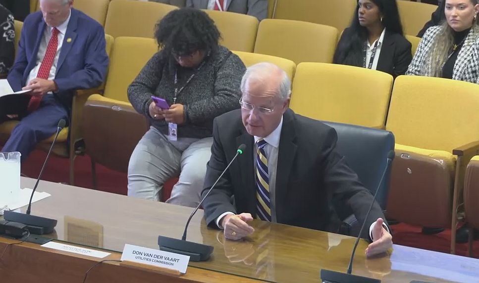 NC Senate panel endorses van der Vaart for Utilities Commission slot