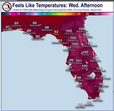 Heat index could hit 107 in this Florida city. Will 'cold' front bring rain before Memorial Day?
