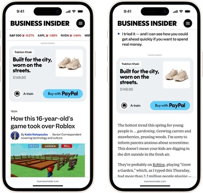 View. Click. Buy. PayPal Storefront Ads Expand Merchant Reach Across the Web