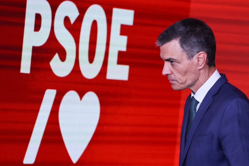 Spain's Sanchez names new party leadership to limit damage from graft probe