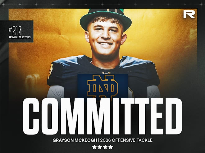 2026 Rivals250 OT Grayson McKeogh commits to Notre Dame