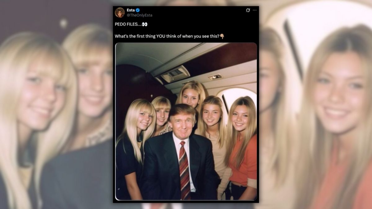 Fact Check: Debunking alleged photo of Trump on Epstein's jet with underage girls