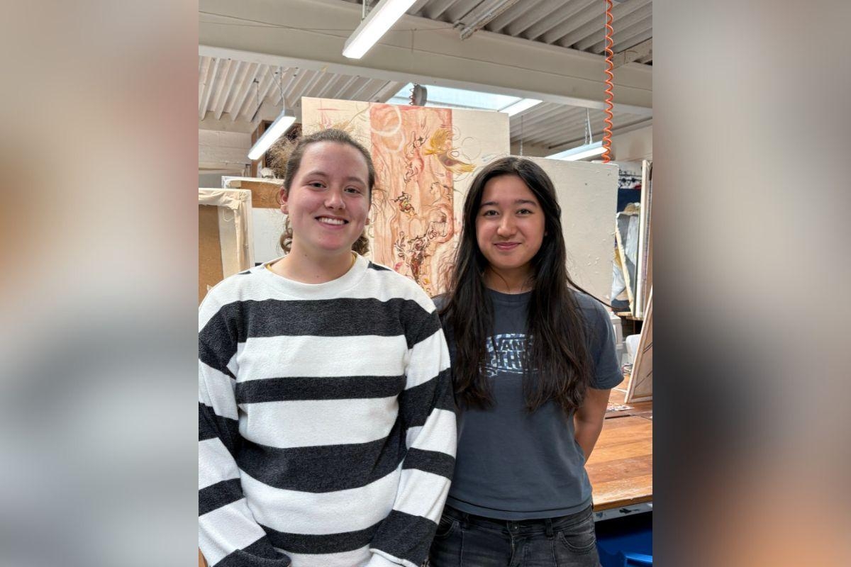 Two students secure internships with Wells contemporary art exhibition