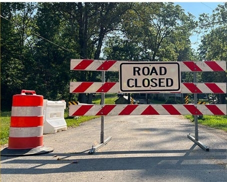 Will the Mt. Zion and Quirauk School road closure affect your route?