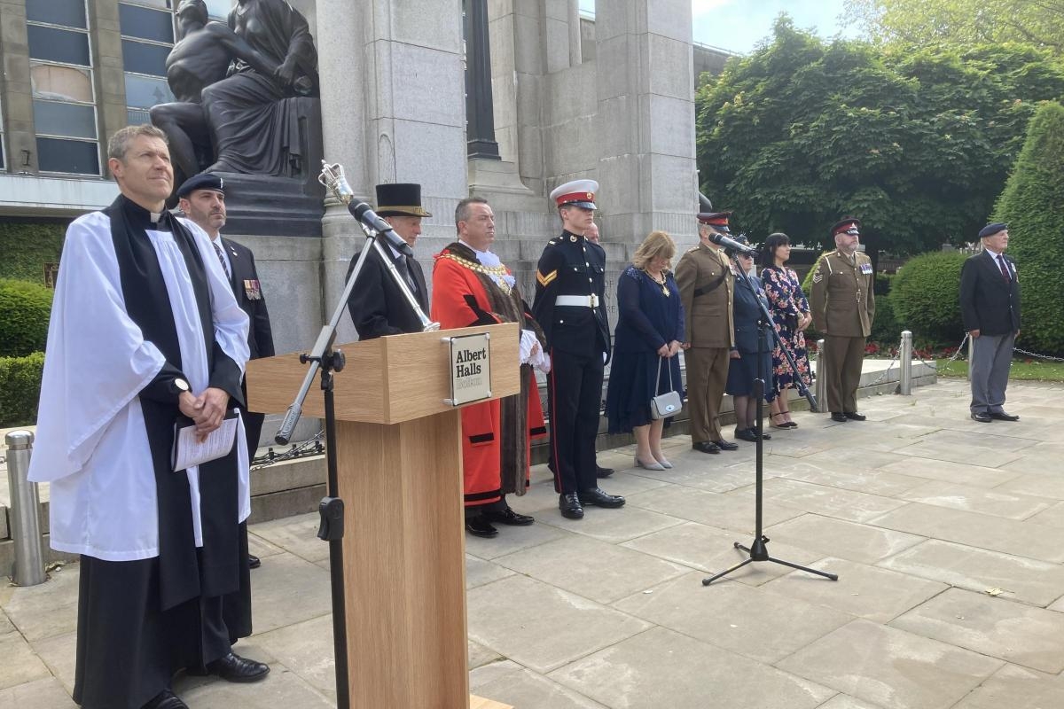 Special service today to mark Armed Forces Week