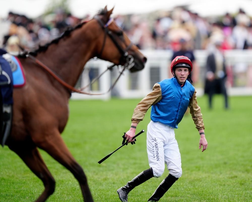 Lazzat runs home and then runs free in Queen Elizabeth II Jubilee Stakes at Royal Ascot