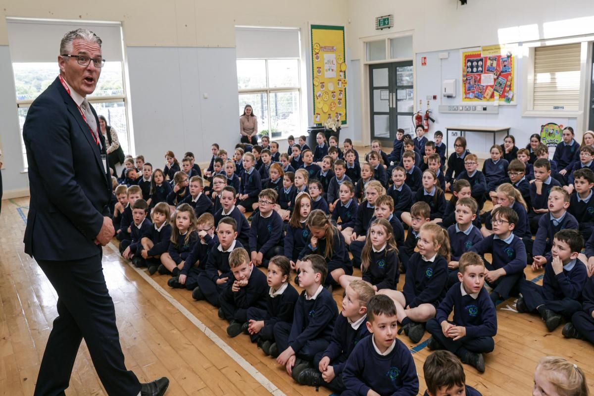 Young voices, big stories: Primary school podcast spotlights Jarlath Burns