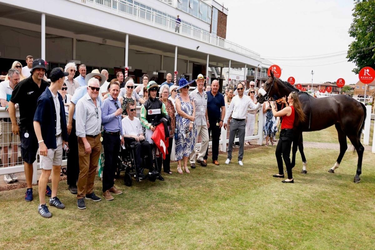 Tears of joy as charity horse wins a Redcar thriller for injured jockey Graham Lee