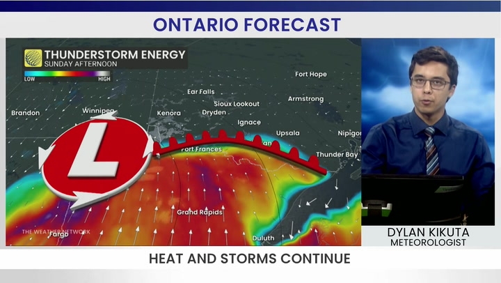 Muggy and stormy Monday on tap for Ontario