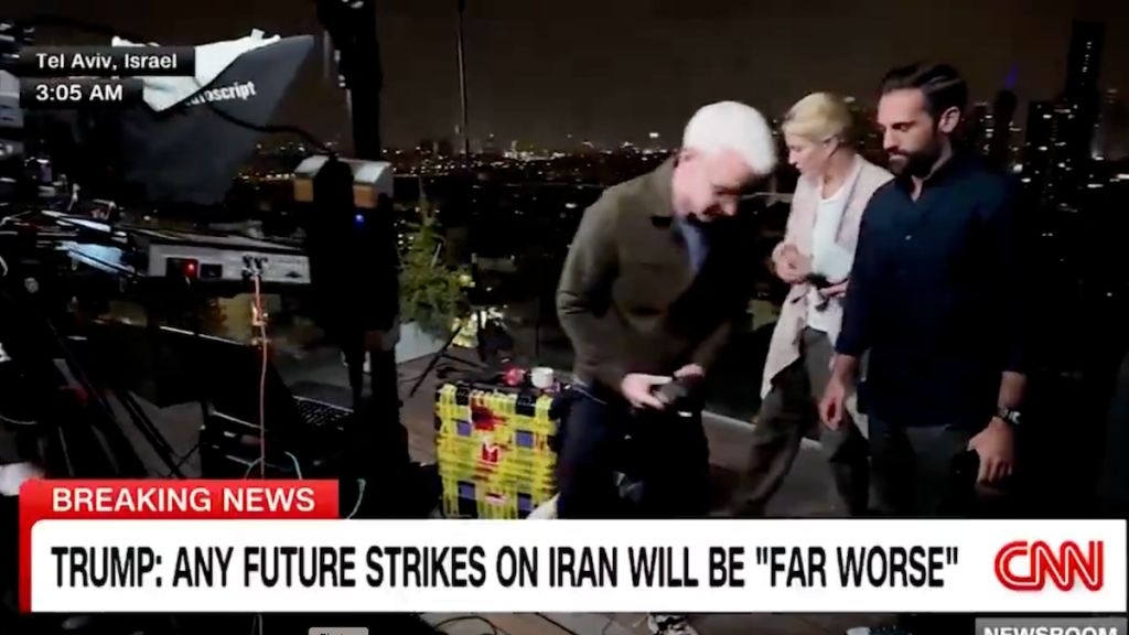 Iran Missile Threat Forces Anderson Cooper, CNN Crew to Evacuate Live on Air