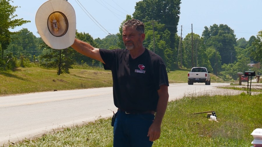 Veteran known as ‘Cowboy Dave' brings hope to tornado survivors