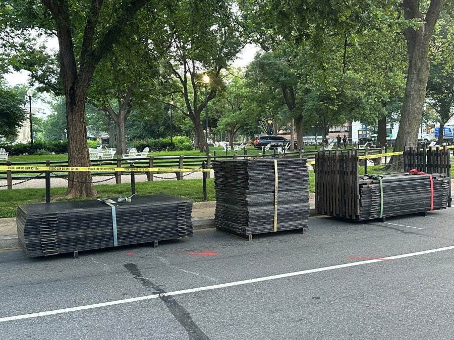 Dupont Circle fencing coming down hours ahead of WorldPride Parade