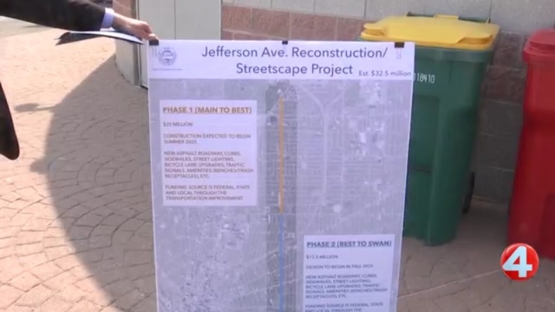 Construction for Jefferson Avenue Streetscape Project to start this summer