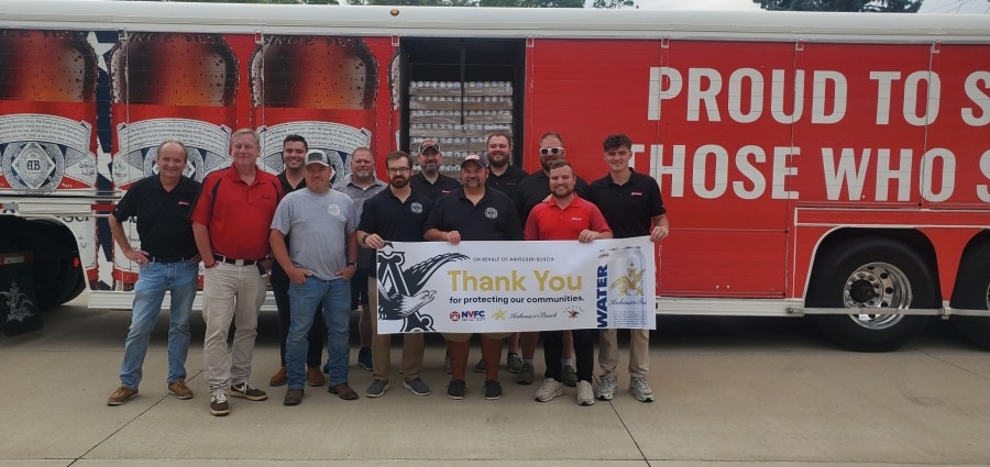 Brewers donate drinking water to support Tremont Fire Dept