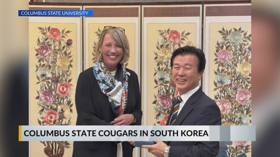 Columbus State Cougars making connections in South Korea