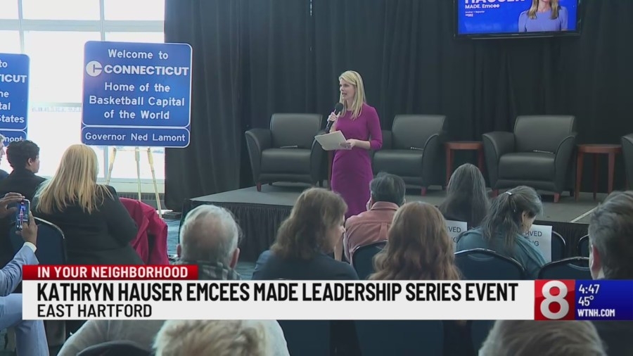 In Your Neighborhood: Kathryn Hauser emcees ‘Made Leadership Event' in East Hartford