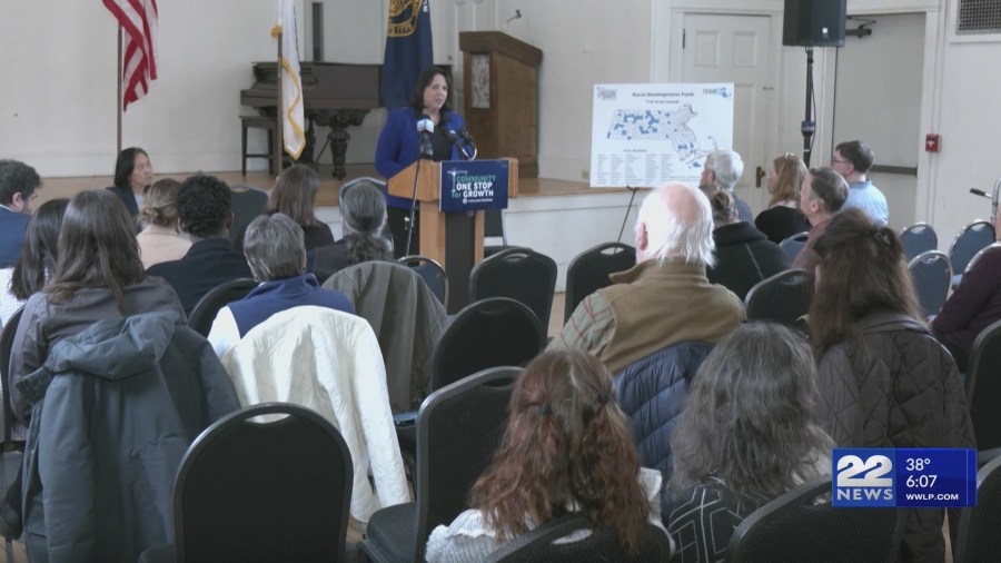 State and local leaders award grant for town growth project in Cummington