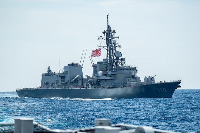 MSDF destroyer sails through Taiwan Strait amid tensions