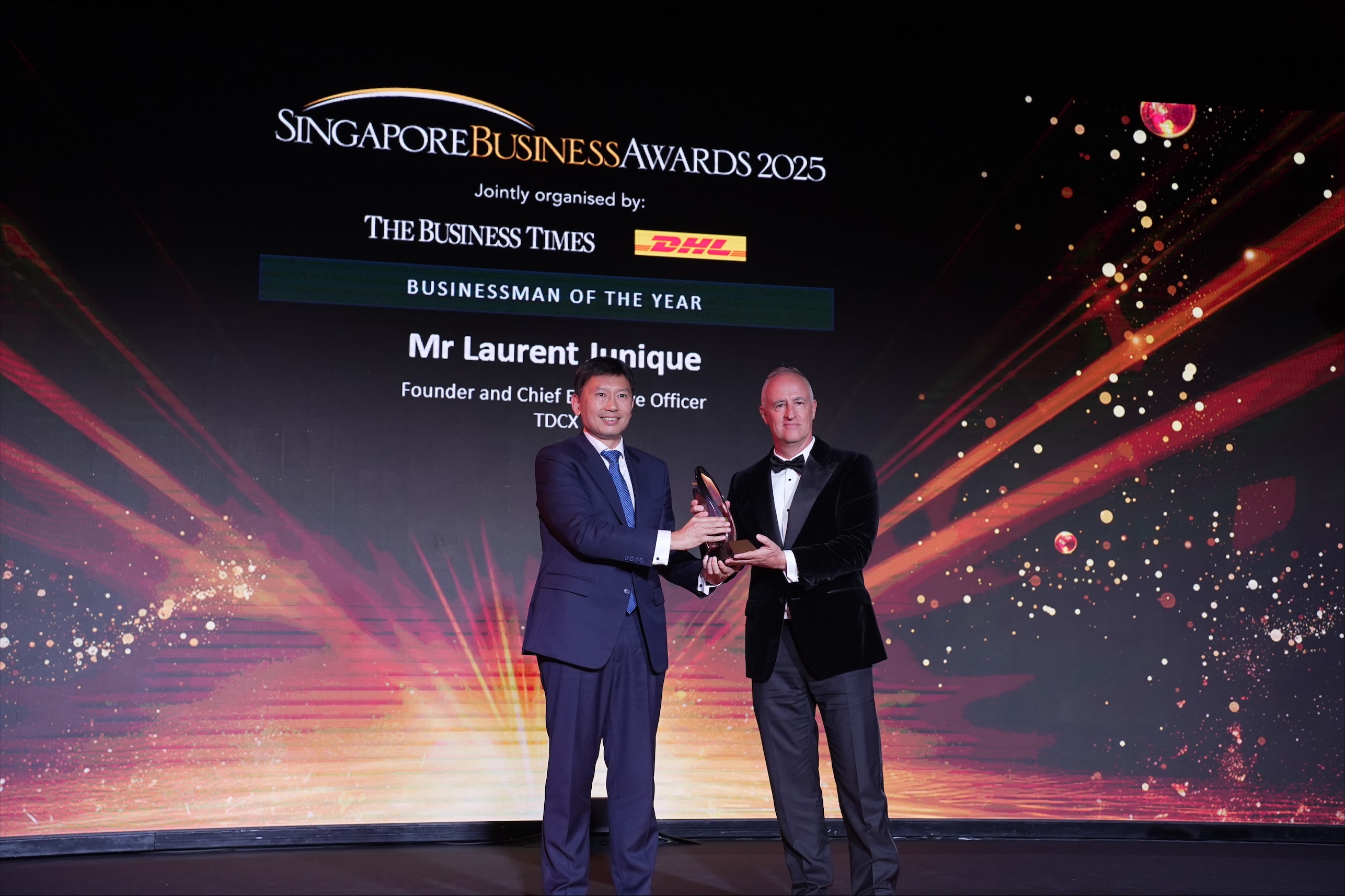 TDCX Founder and CEO, Laurent Junique, named Businessman of the Year; launches new venture to help enterprises navigate complexity and unlock full potential of AI